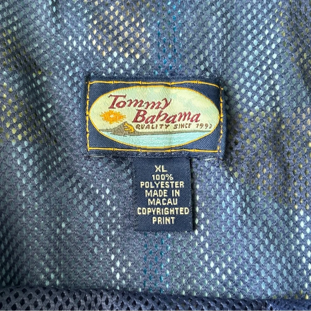 Tommy Bahama Blue Hawaiian Mesh Swimsuit Beach